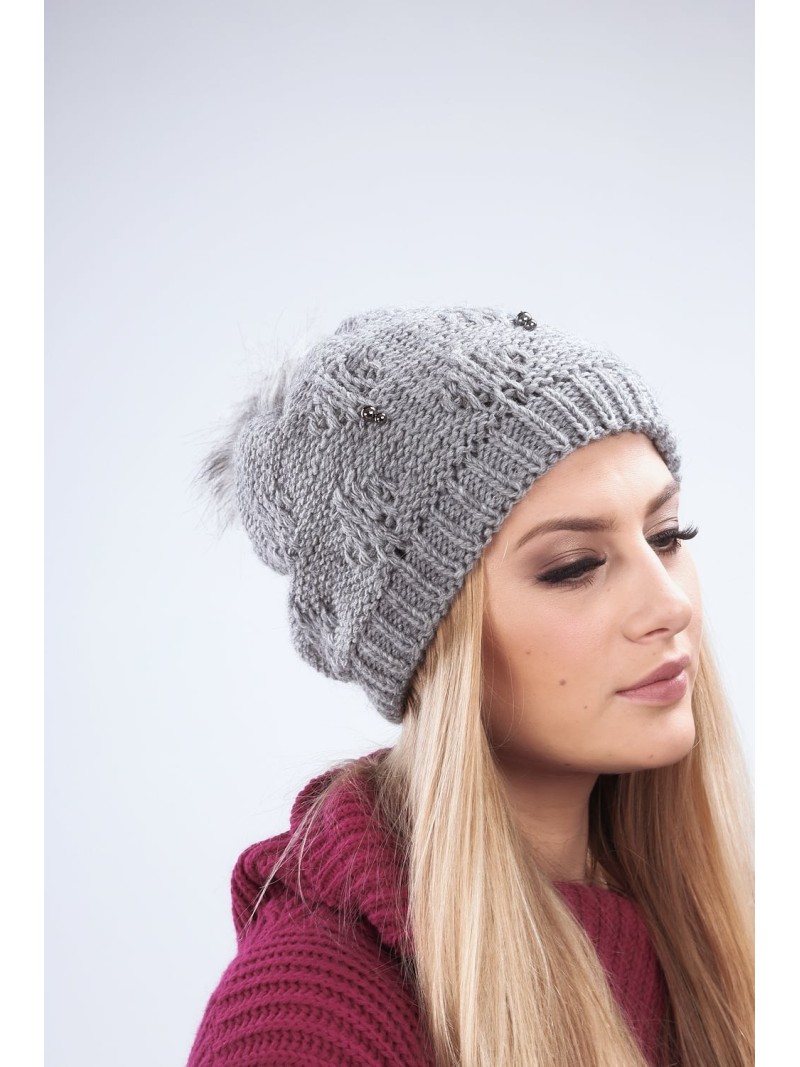 Dark gray winter hat C8 - Online store - Boutique